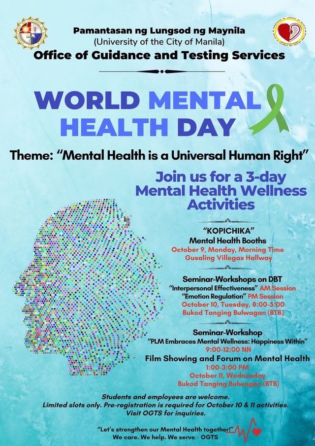October is the World Mental Health Month