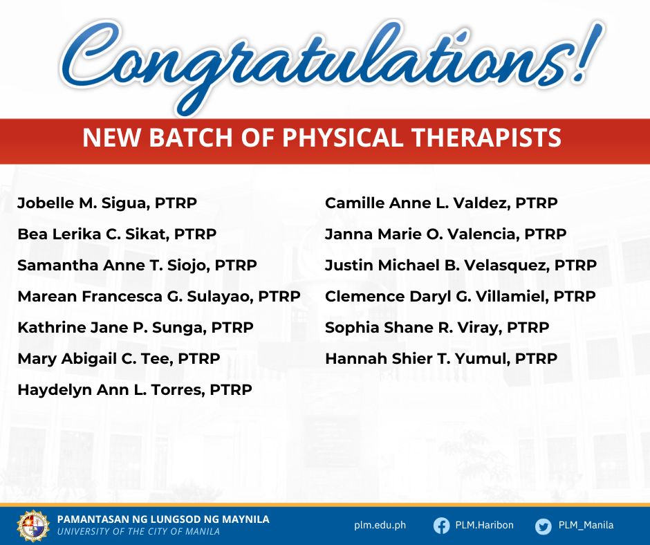 dec 2023 physical therapy batch 6
