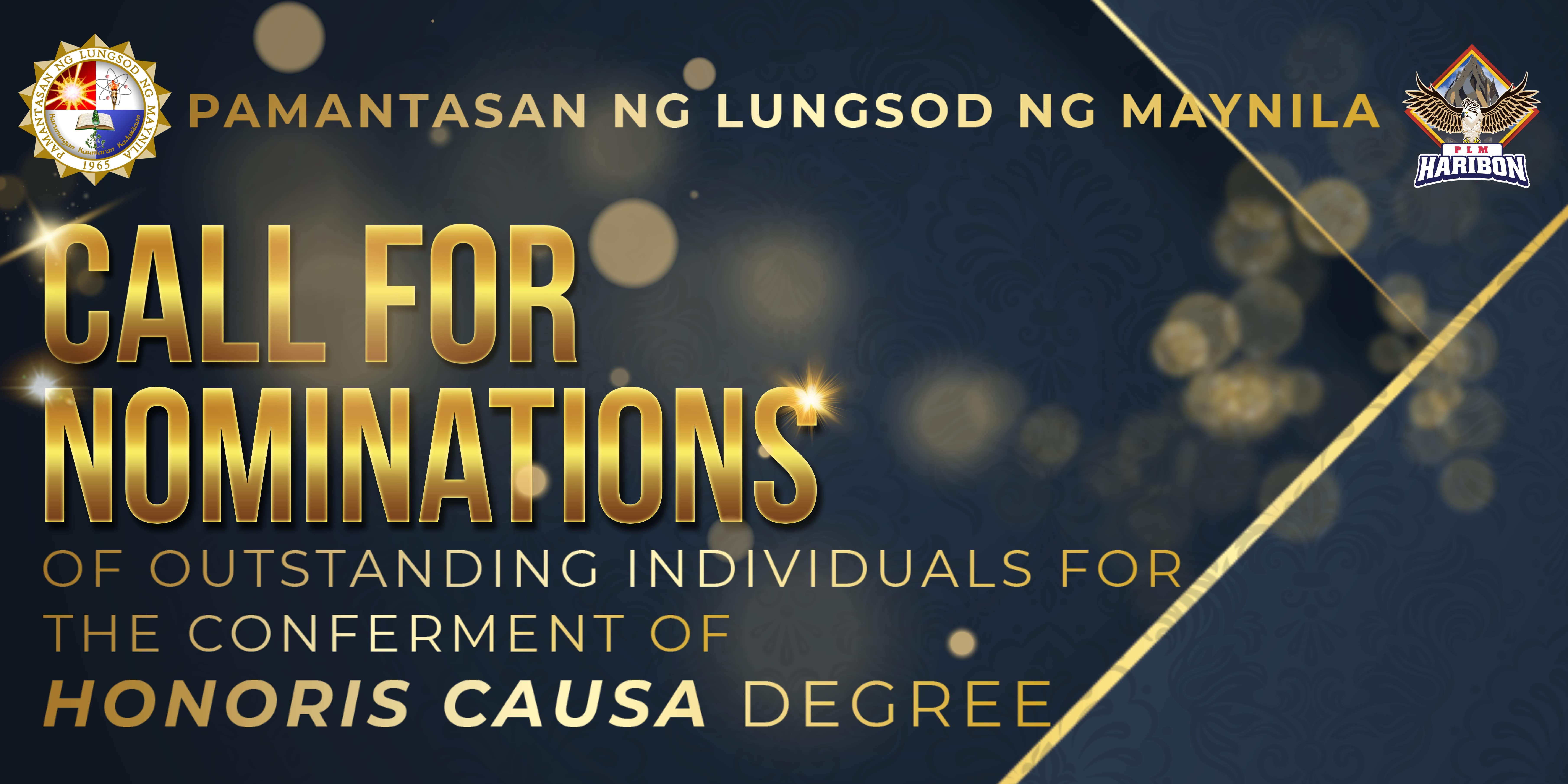Call for Nominations of Outstanding Individuals for the Conferment of Honoris Causa Degree