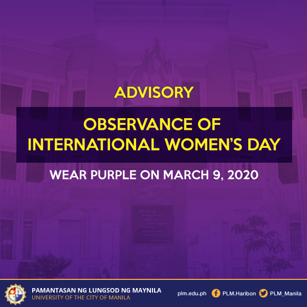 PLM employees to wear purple for International Women's Day