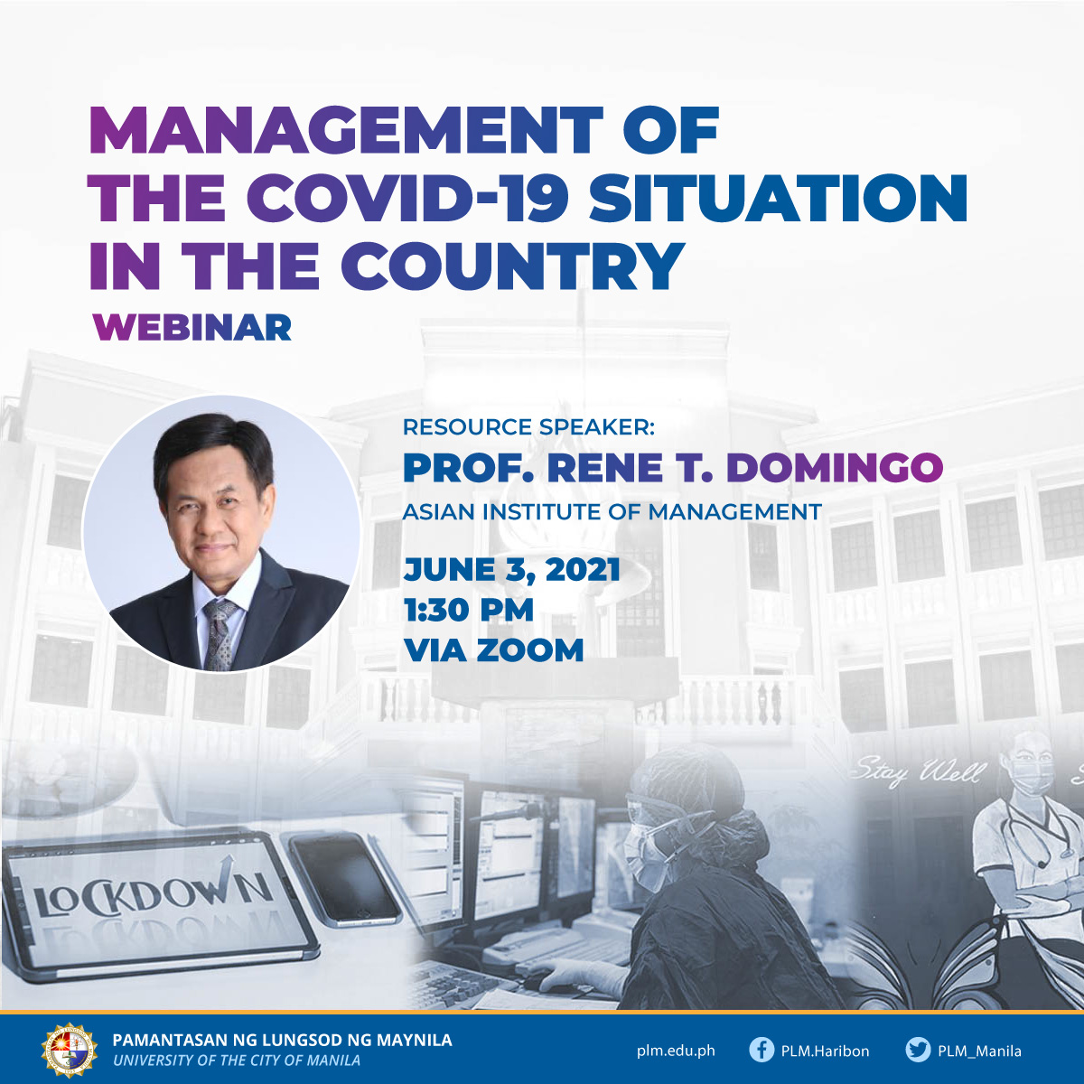 PLM holds webinar on COVID-19 management in PH