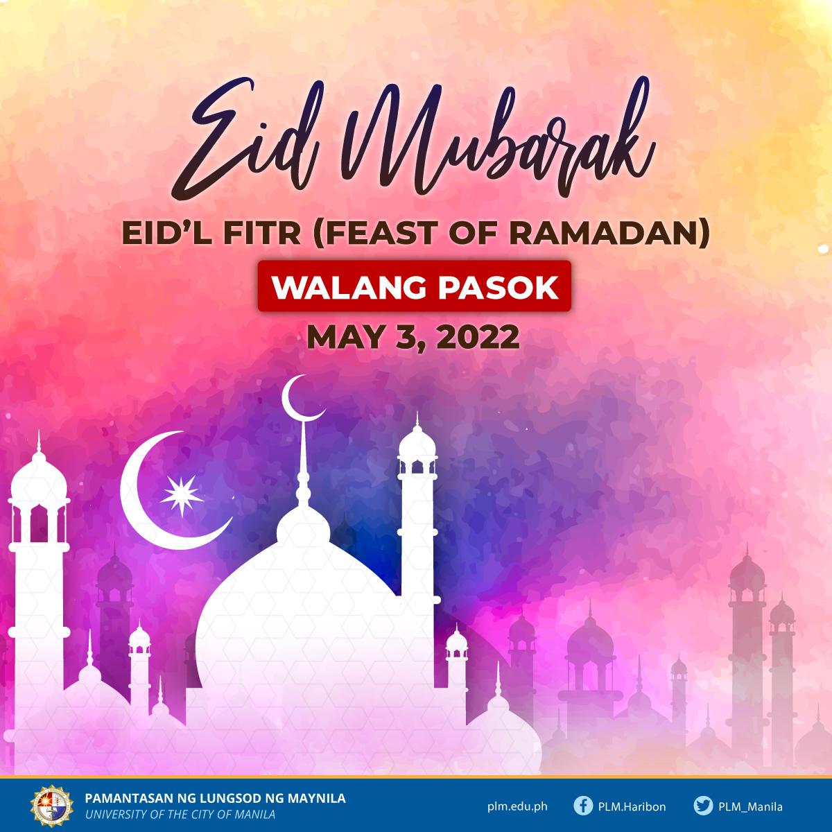Classes, work suspended on Eidl Fitr, May 3, 2022 