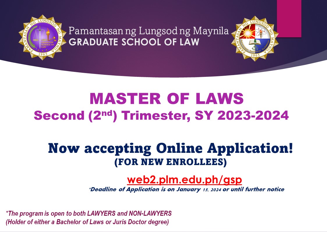 Admission for the Graduate School of Law