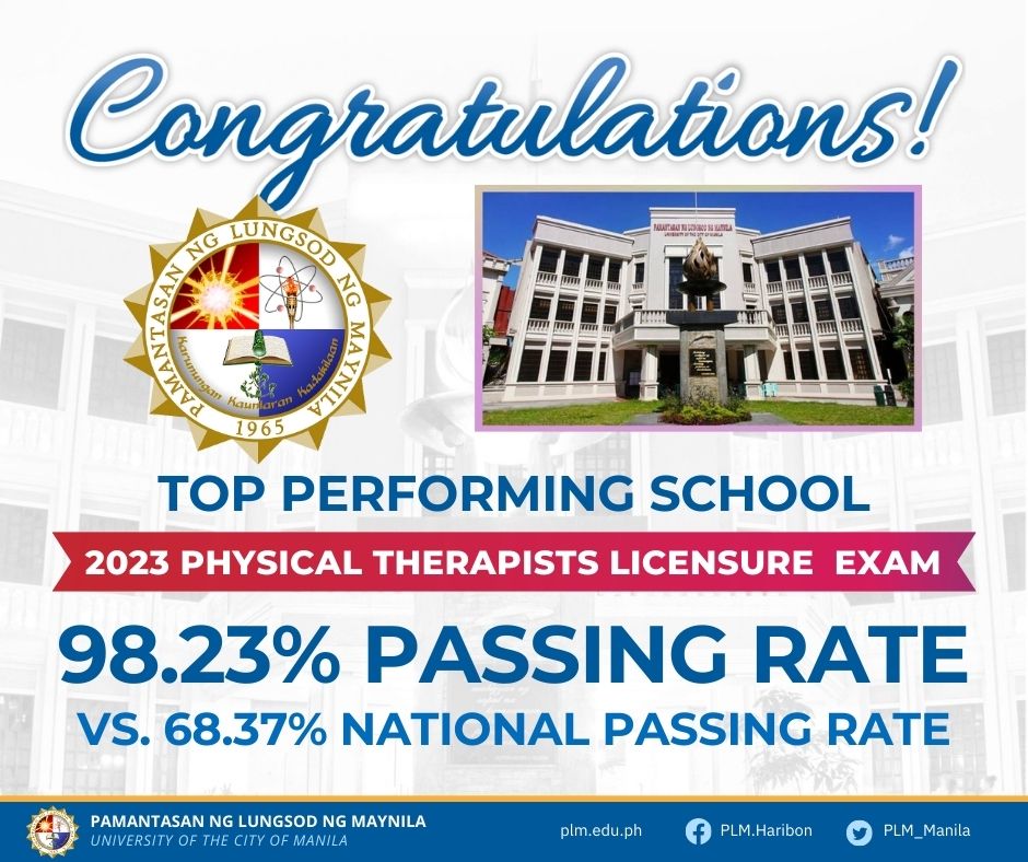 ·  Congratulations to the new batch of PLM Physical Therapists!