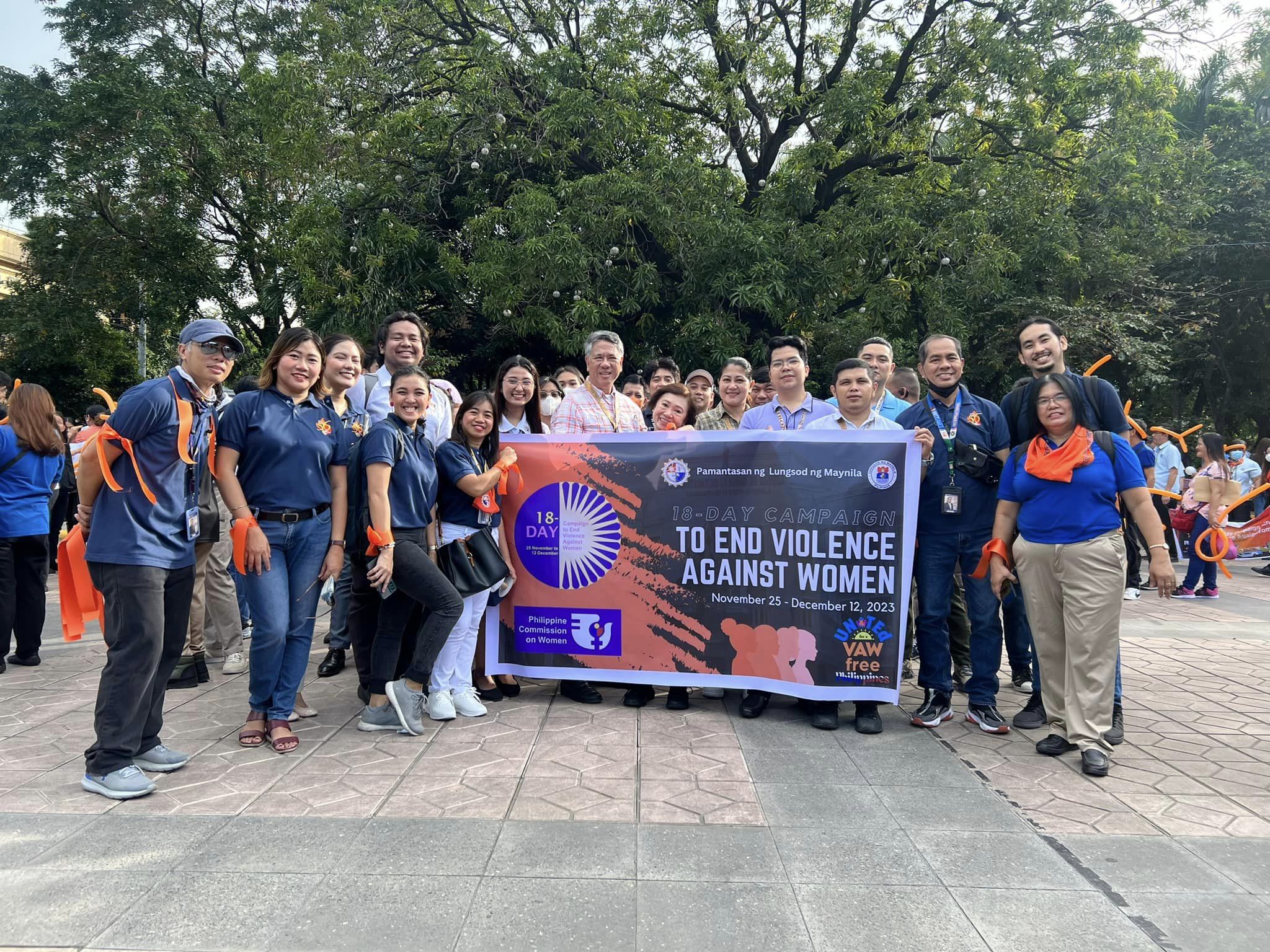 PLM community joins the Unity Walk of the City of Manila for Violence Against Women and Children