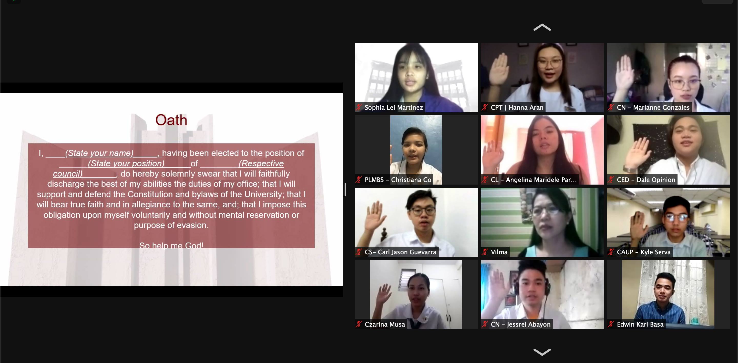 New PLM student leaders take on challenges of ‘new normal’ in education