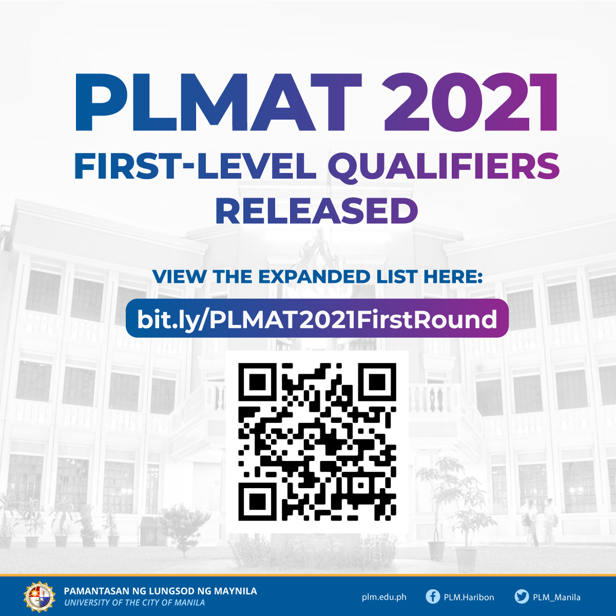 PLM expands list of applicant shortlist, sets online admission exam on May 7