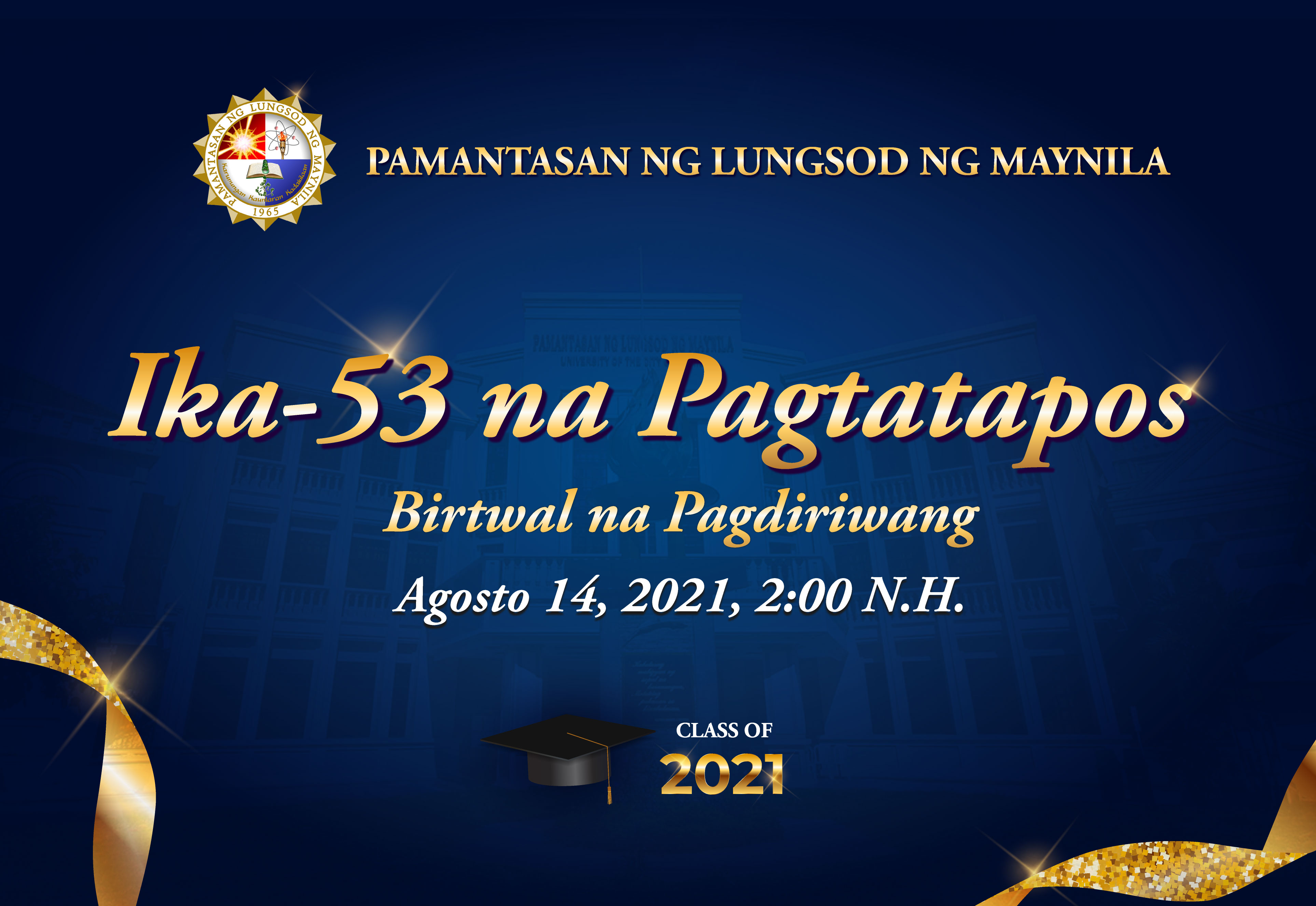 PLM holds 53rd graduation ceremony on August 14, 2021