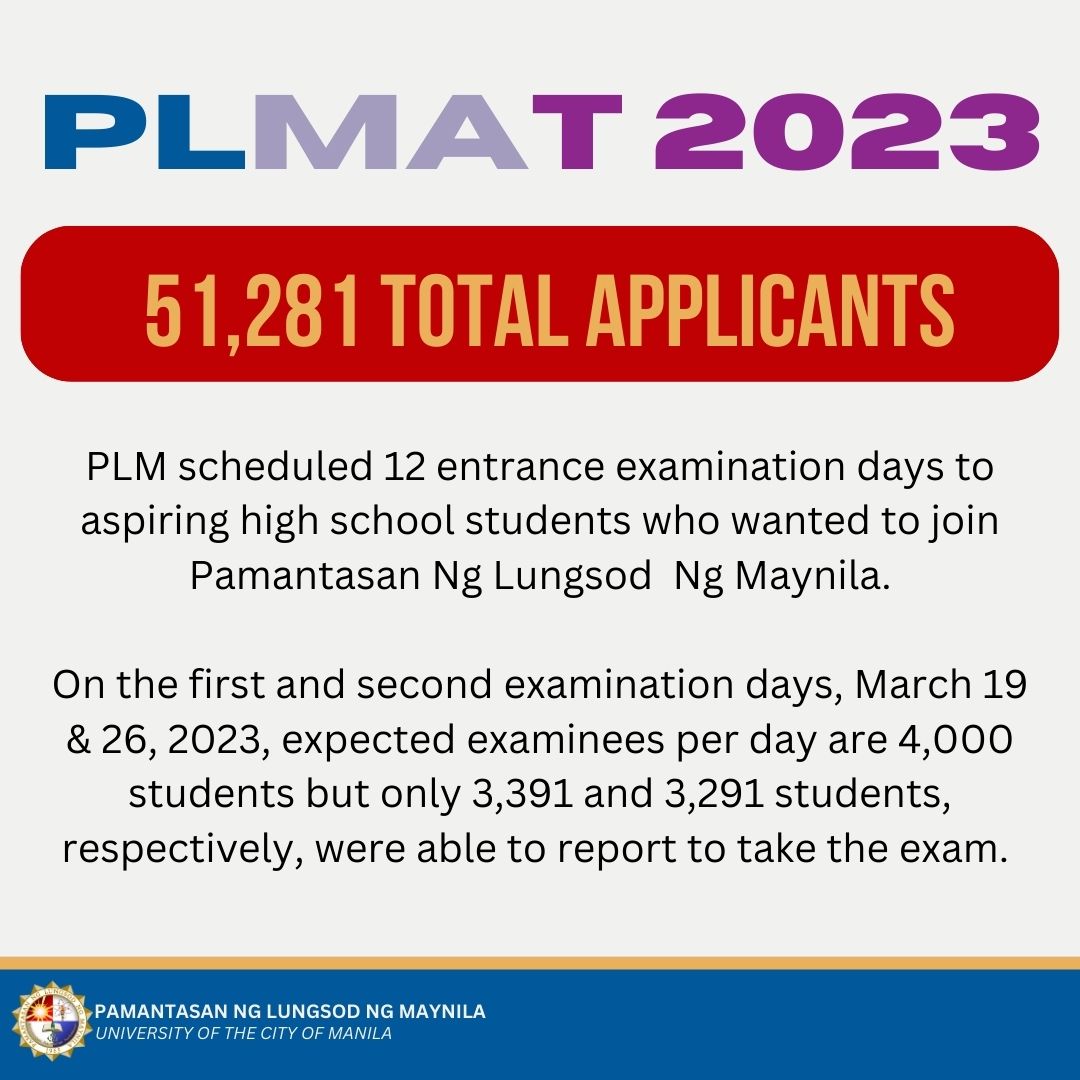 IN PHOTOS: Aspiring PLMayers take admission test for AY 2023-2024