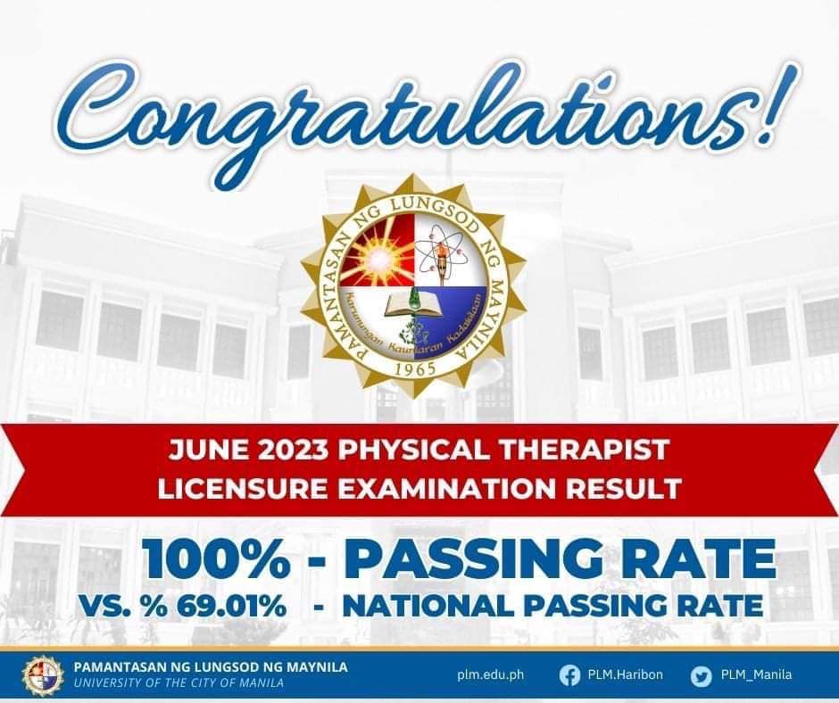 3 CPT grads among topnotchers in June 2023 physical therapists board exam